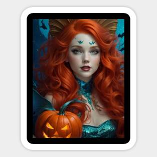 Red Halloween Beauty Sticker